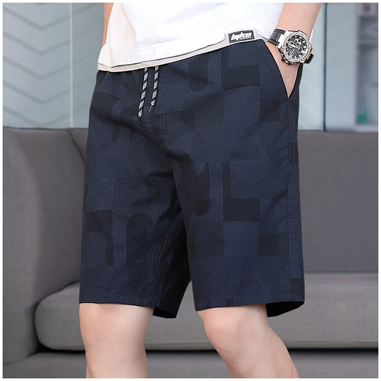 RED DRAGONFLY Men's Summer Cotton Casual Fashion Lightweight Comfortable Breathable Cool-Fit Black Shorts XL 1