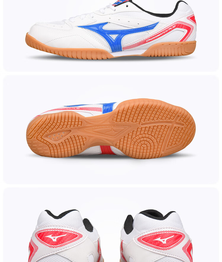 MIZUNO Table Tennis Shoes Men Women Professional Breathable Durable Non-Slip Sports Training Shoes 253112 White Blue Size 36 19