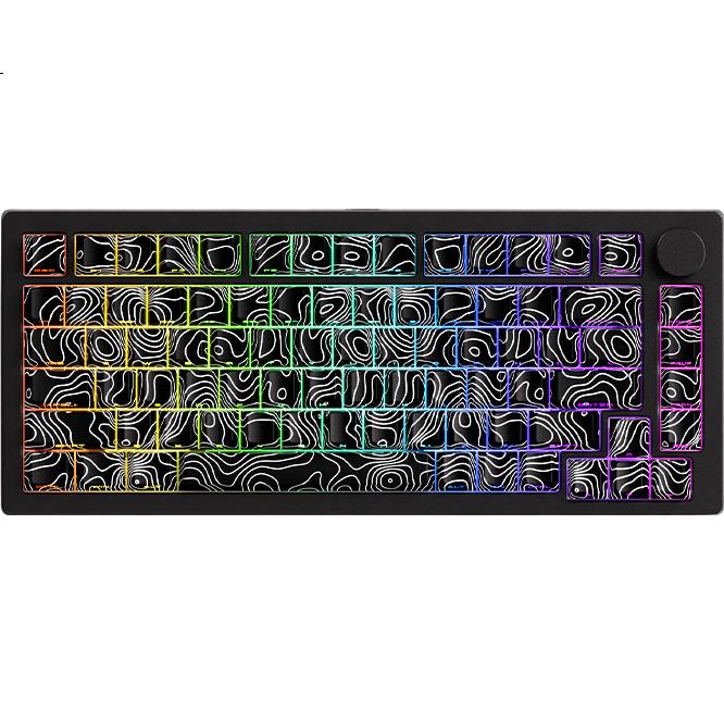 AKKO & MoGeek M1 V5 CNC Алюминиевая кастомная механическая клавиатура Tri-Mode Wired 2.4G Bluetooth Gasket Gaming Office Keyboard с Hot-Swappable Switches