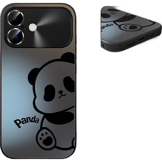 Чехол для Apple iPhone 17 XP, графитовый, с принтом "Dazzling Bear", противоударный, с защитой камеры, ультратонкий, с охлаждением