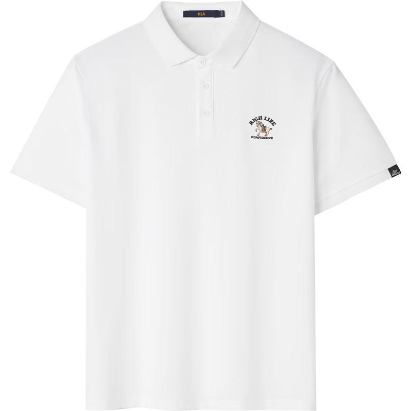 HLA Hailan Home Men's Short Sleeve Polo Shirt 26 Year of the Horse Series Lucky Horse Summer Short Sleeve Men