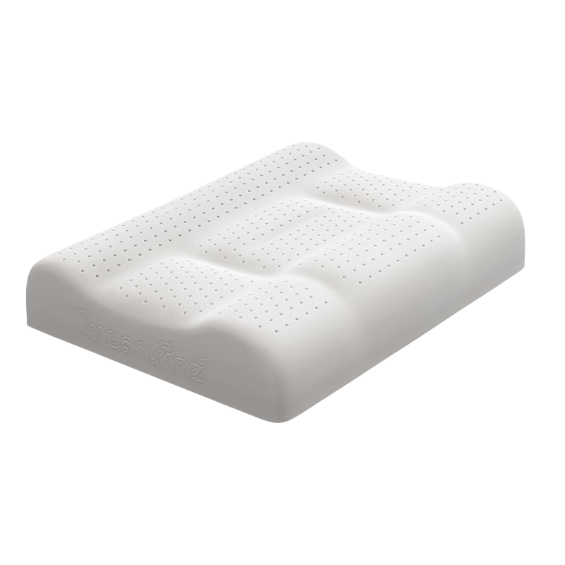Half Crescent Moon Scientific Zoned Latex Pillow Neck Support Deep Sleep Thai Natural Imported High Pillow