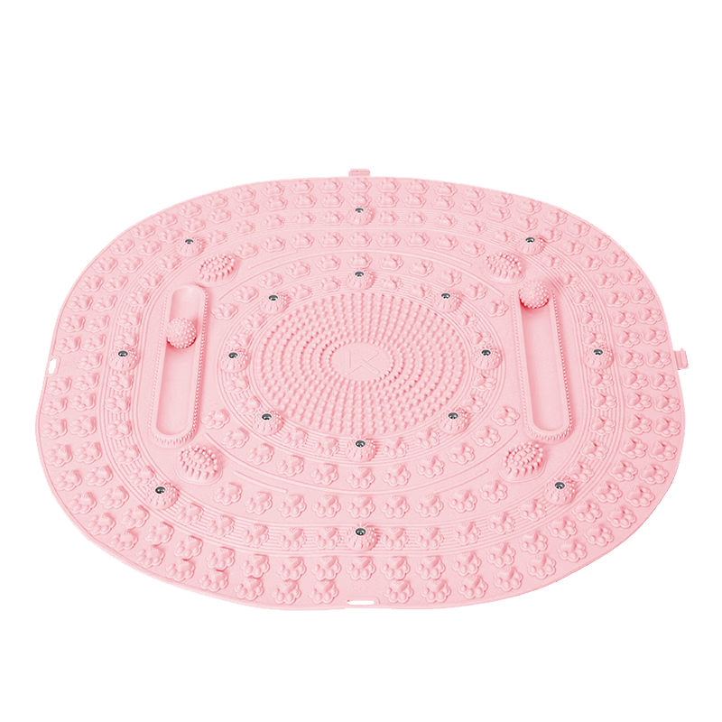 Keep Large Fascia Ball Acupressure Board Soft Rubber Ultra Slow Running Mat Foot Massage Acupoint Toe Pressure Board MAX Pink