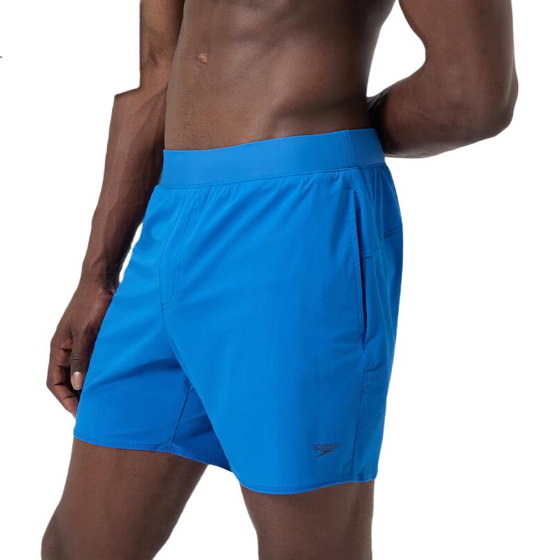 Мужские плавки-шорты Speedo Cloud Feel Series, пляжные шорты 16 дюймов, защита от солнца, устойчивость к хлору, высокая эластичность, быстросохнущие, темно-синие, размер L