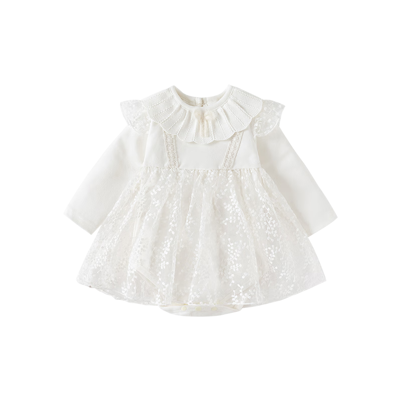 VOONLIE Baby Spring Newborn Romper Girls Princess Full Moon 100 Days Bodysuit Skirt Jumpsuit Spring Autumn