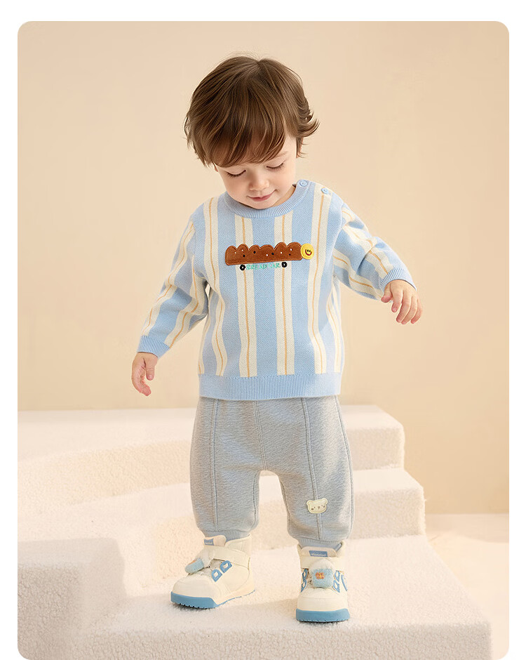 Balabala Kids Pants Boys Girls 2026 New Spring Autumn Baby Warm Casual Sports Cartoon Trendy Pants 13