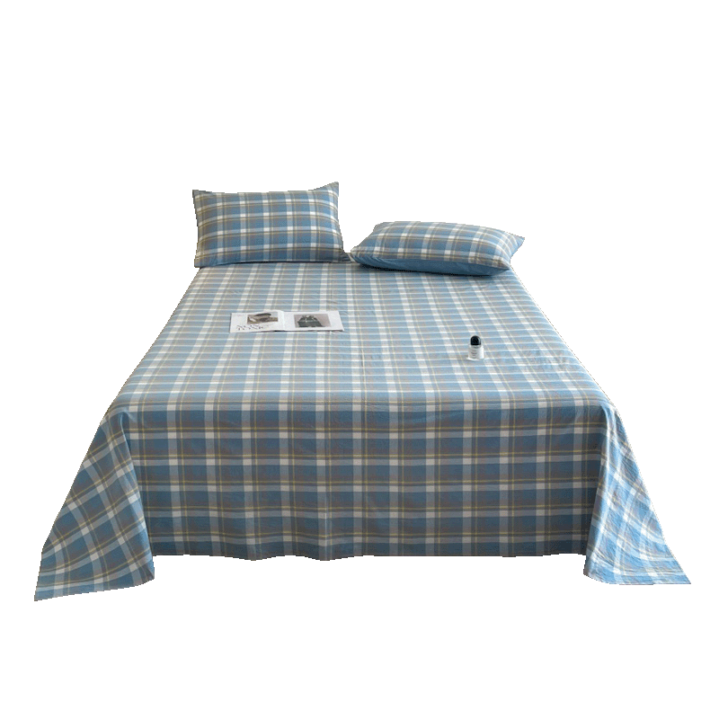 Hodo 10A Antibacterial Bed Sheet Single Piece Double/Single Bed Sheet Four Seasons Skin-Friendly Bedding Bedspread 230*230cm Sky Blue