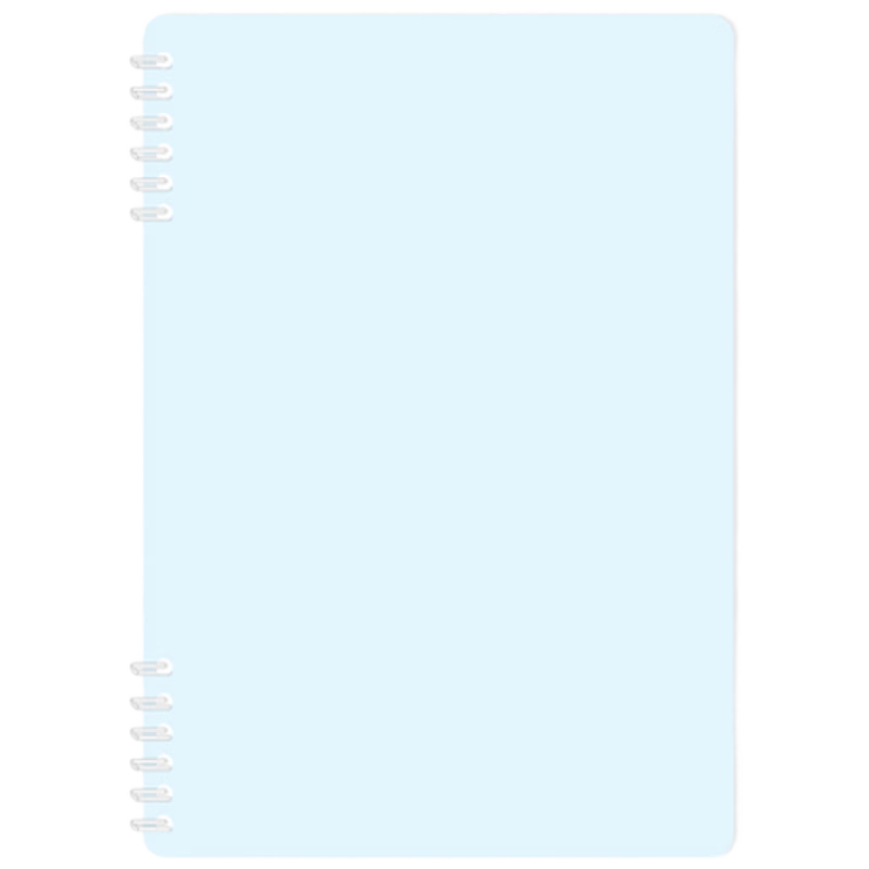 M&G Stationery B5 60-Sheet Soft-Touch Spiral Notebook Lined Blue APNDG084-ZZ Exam Essential