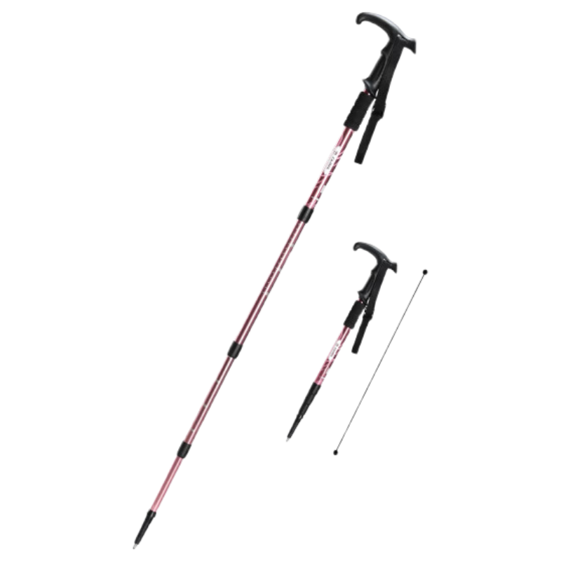 Camel Outdoor Hiking Pole Multifunctional Telescopic Walking Stick Ultra-Light Self-Defense Cane Trekking Staff Hiking Equipment 2SA7D42