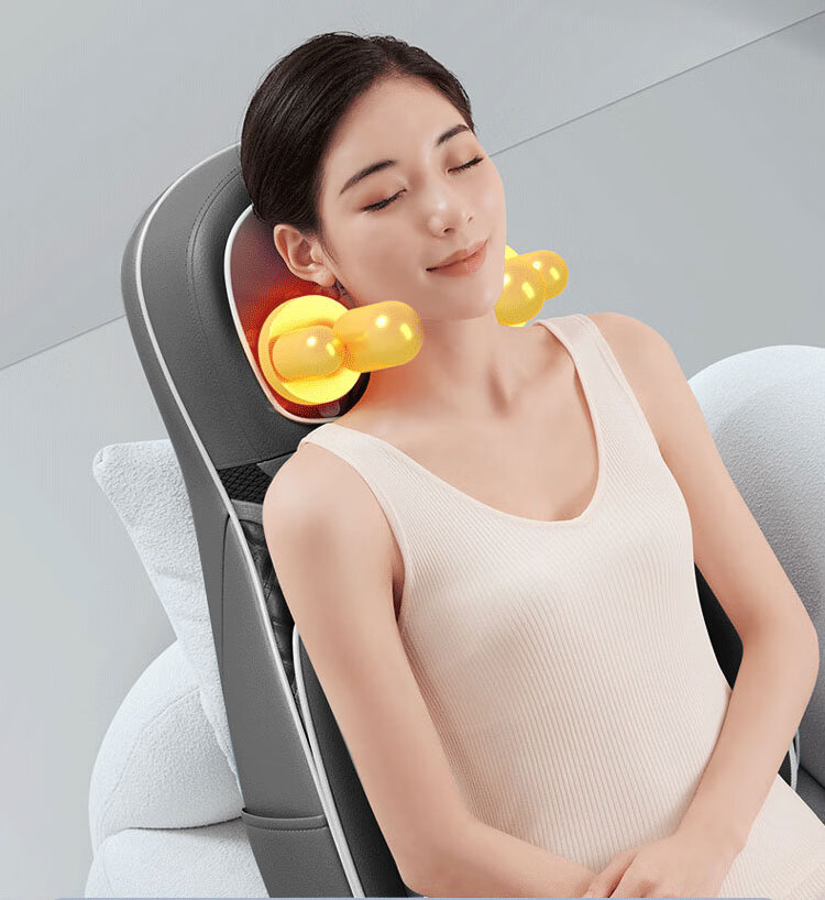 AUX 12D-K500 Massage Cushion Seat Pad Neck Massager Shoulder Waist Back Straight Rail Massager Gift for Parents and Girlfriend Birthday Holiday 6