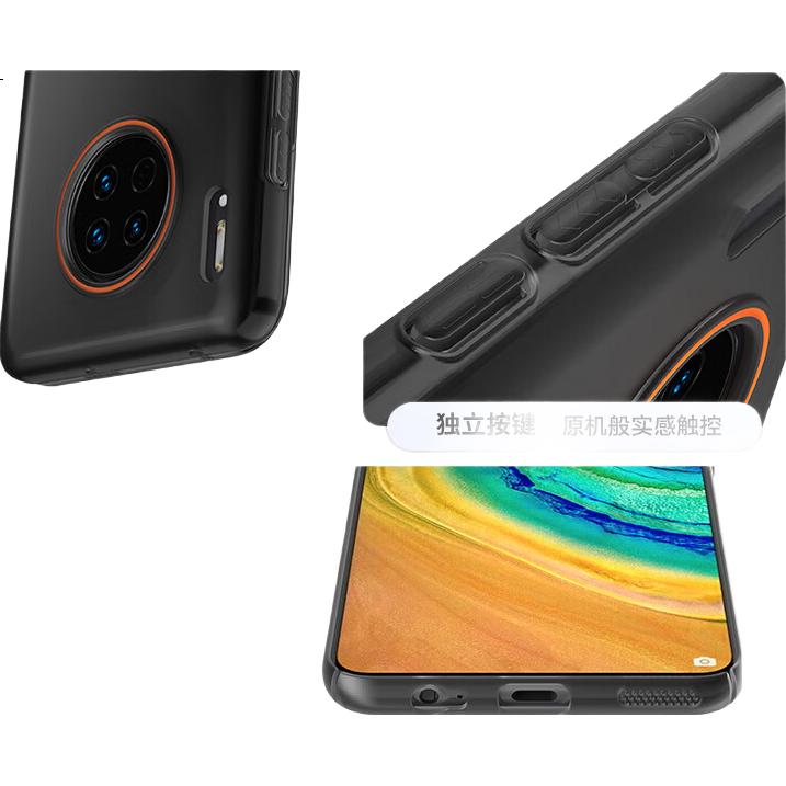 Противоударный чехол-накладка Baozou для Huawei Mate30, магнитный, матовый, полупрозрачный, легкий, тонкий, с защитой от отпечатков пальцев, противоударный, стойкий к истиранию, защищающий от падений, простой стиль, светло-роскошный стиль, с защитой камеры