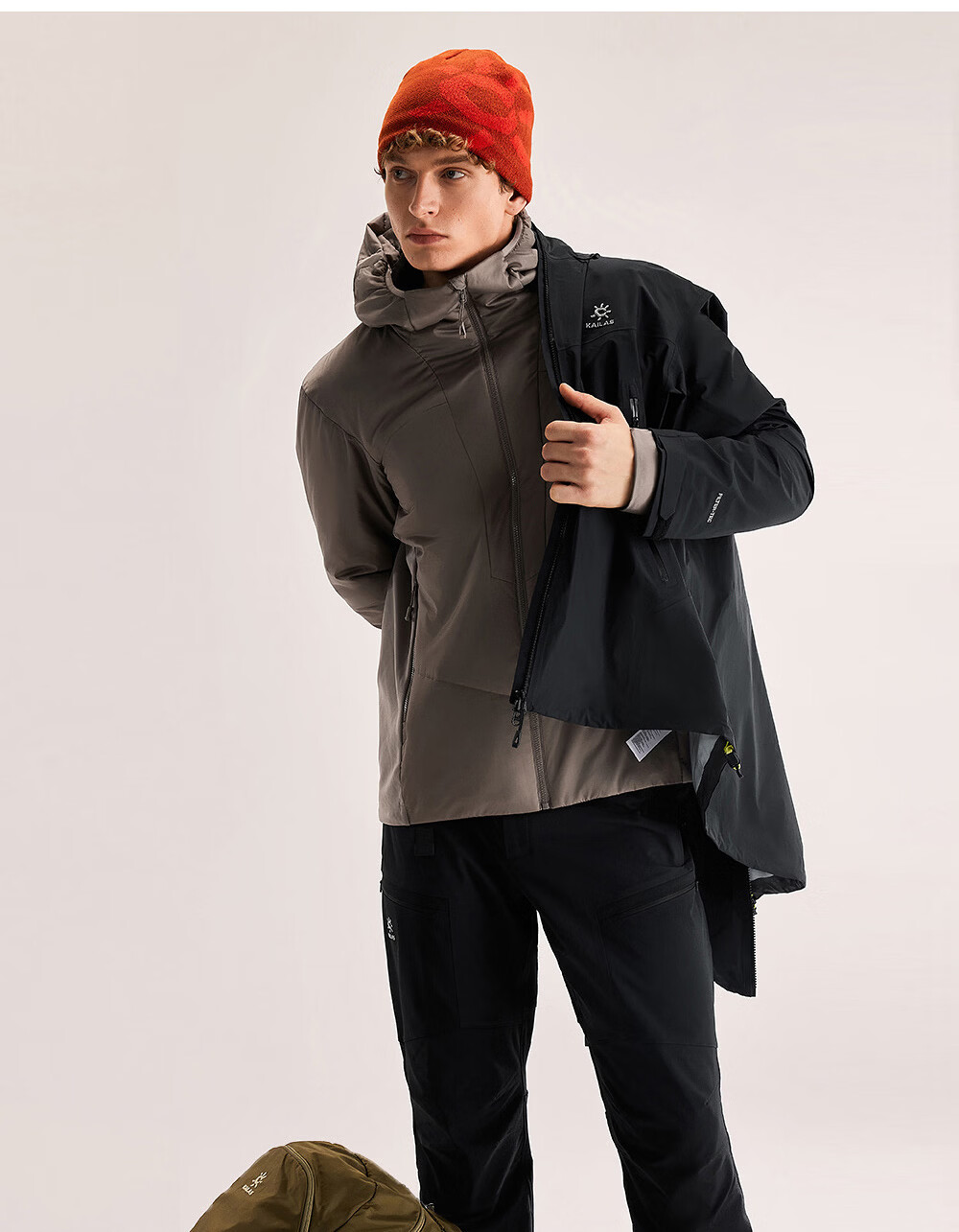 KAILAS KAILAS AT80 Men's Sports Cotton Jacket APEXHEAT Warm Breathable Windproof Hooded Coat Autumn Winter 5