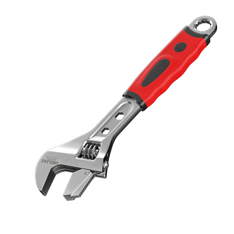 Delixi Adjustable Wrench Multi-Functional Universal Open-End Small Spanner Tool Complete Set Genuine Bathroom Use
