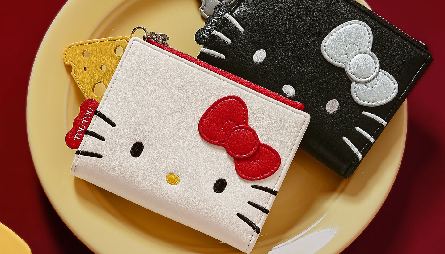 Toutou HELLO KITTY Cute ID Card Holder Storage Card Wallet Coin Purse Birthday Gift for Best Friend 20
