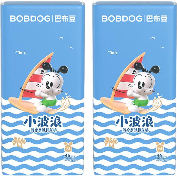 Подгузники BOBDOG, размер M, 92 шт., для детей весом 4.5-8.5 кг