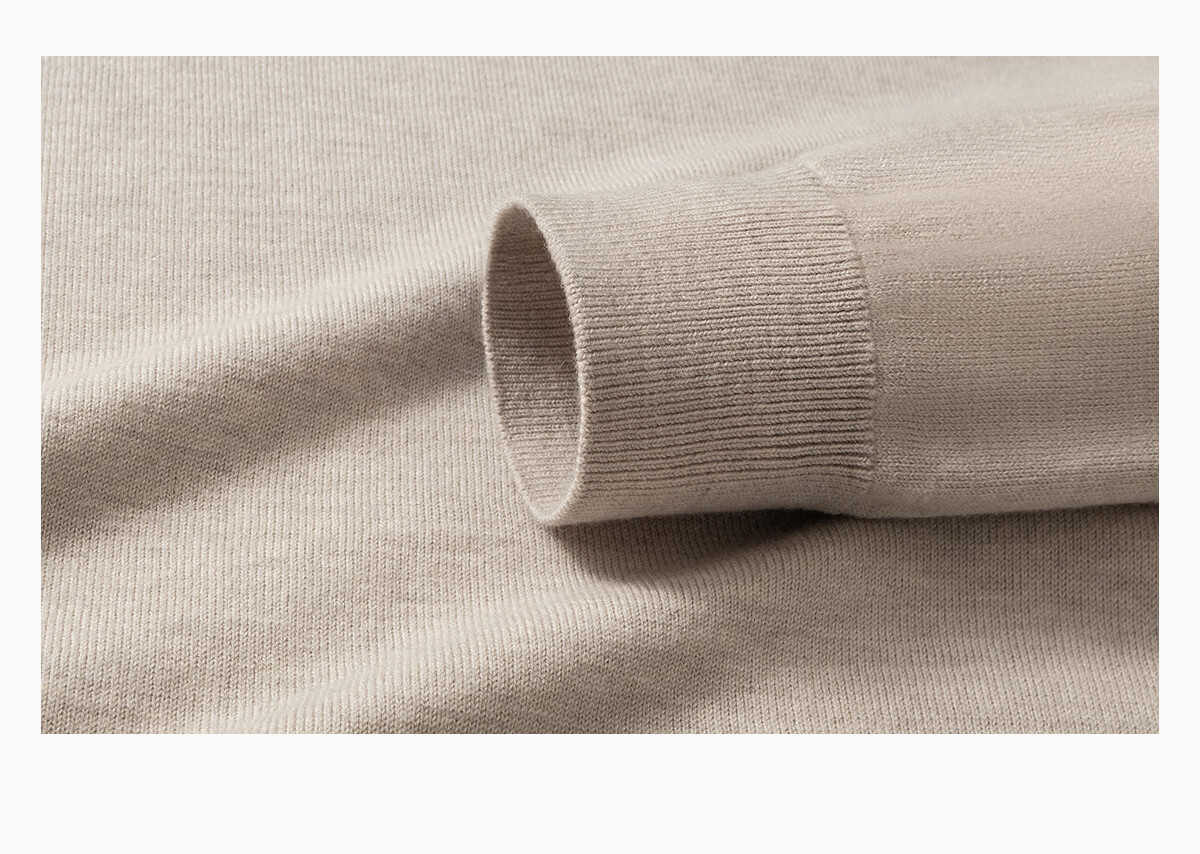 Hodo 【Machine Washable】100% Wool Sweater Men Autumn New Heavy Thick Pure Wool Knitwear 18