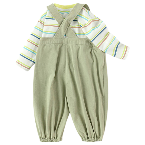 BALABALA BalaOne Baby Long-Sleeve Set, Suspender Pants Two-Piece Suit, Boys And Girls Autumn Outfit, 208325104206
