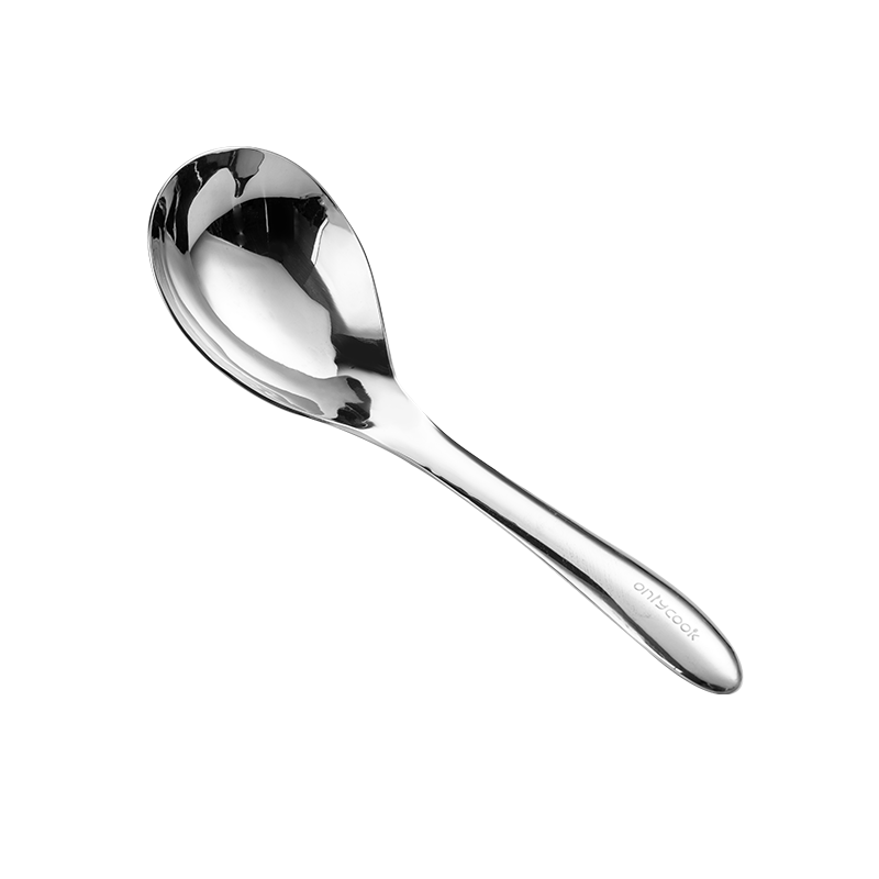 Onlycook 316L Stainless Steel Spoon Food Grade Children's Baby Spoon Thickened Round Head Soup Spoon - Large Size