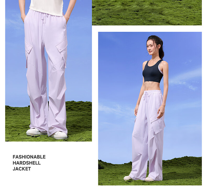 CAMEL Women's Outdoor Sun Protection Work Pants Ice Cooling Breathable Sports Casual Trousers Y26BA4L0016 Cheese Yellow L 17