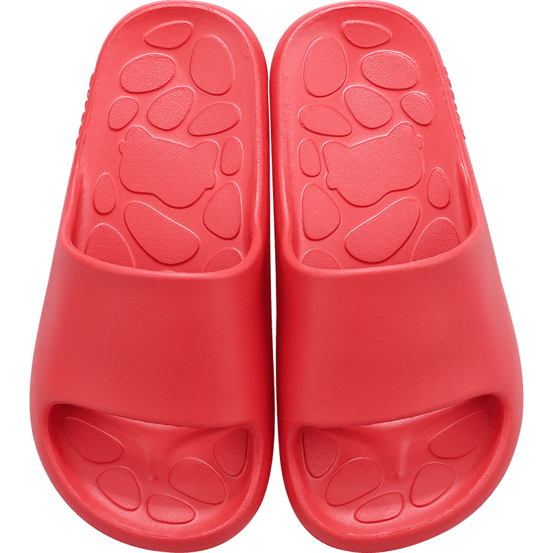 Mutong Kids Summer Indoor Bathroom Slippers Lightweight Soft Sole Trendy Red 26 Size