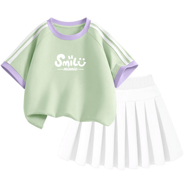 Disney Girls' Sportswear Set 2026 Summer New Breathable Comfortable Versatile Cute Girls' Clothing