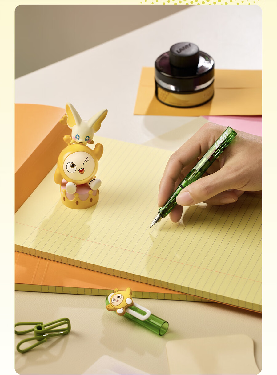 LAMY Lamy Fountain Pen Gift Box Egg Party Collaboration Balloon Ink Pen for Third Grade Primary School Students Calligraphy Practice Correct Posture Egg Pink 0.5mm 6