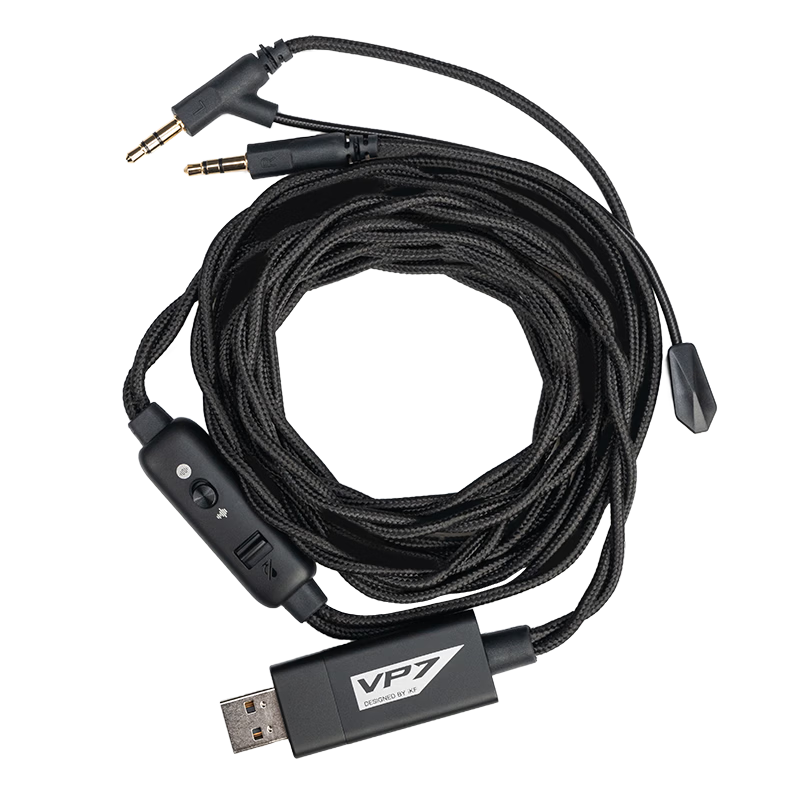 IKF VP7 Custom USB Gaming Cable (Integrated Sound Card)