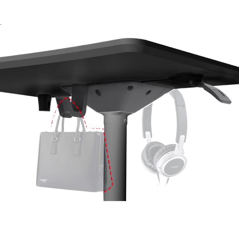 Стол-трансформер ECOLUS ERGODESK LST801BK, черный, регулируемый по высоте, мобильный, 63.5 x 92 см
