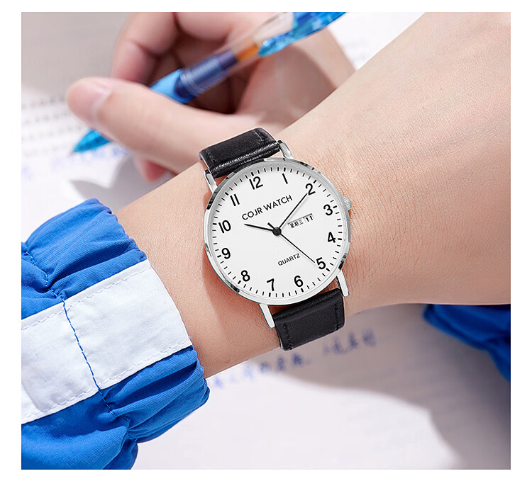 COJR Civil Service Exam Silent Mechanical Quartz Watch for Students Men and Women Allowed in Exam Room 4