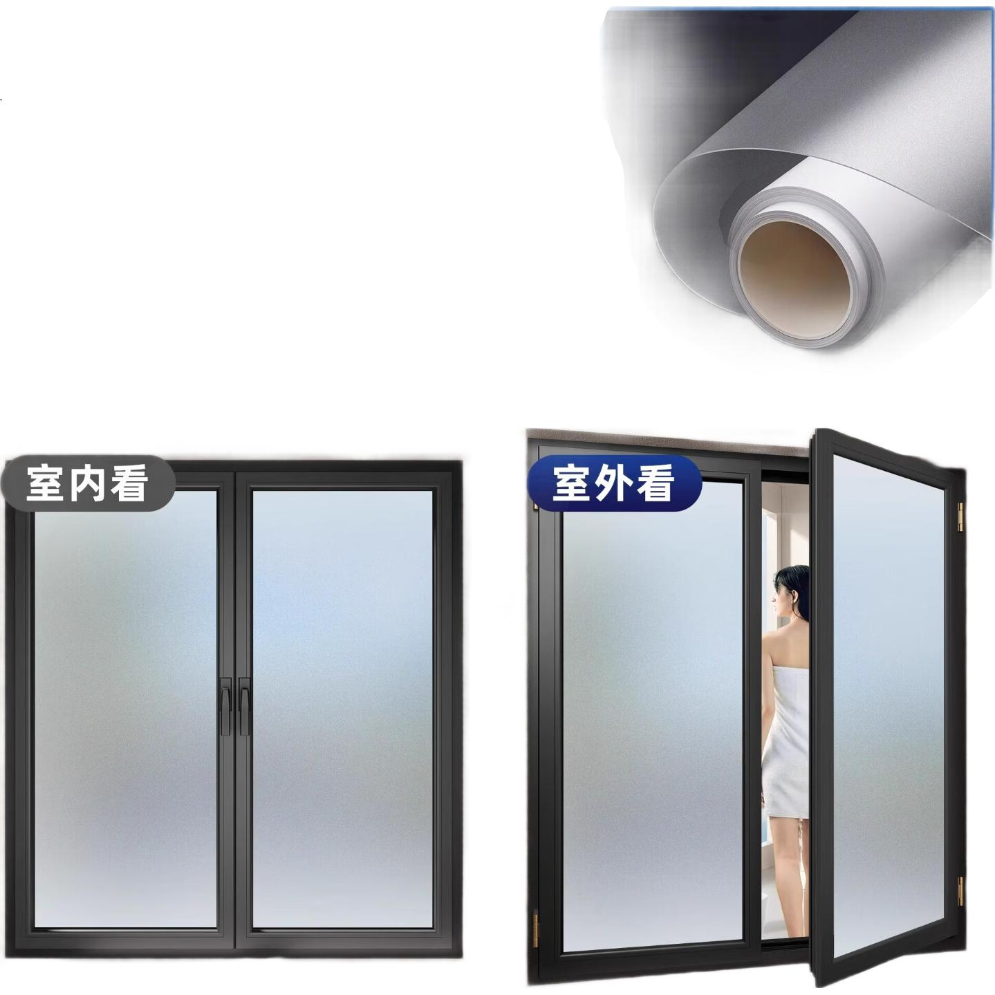 Декоративная пленка для стеклянных поверхностей Jiadu, 90 см, матовая, самоклеящаяся, для защиты приватности