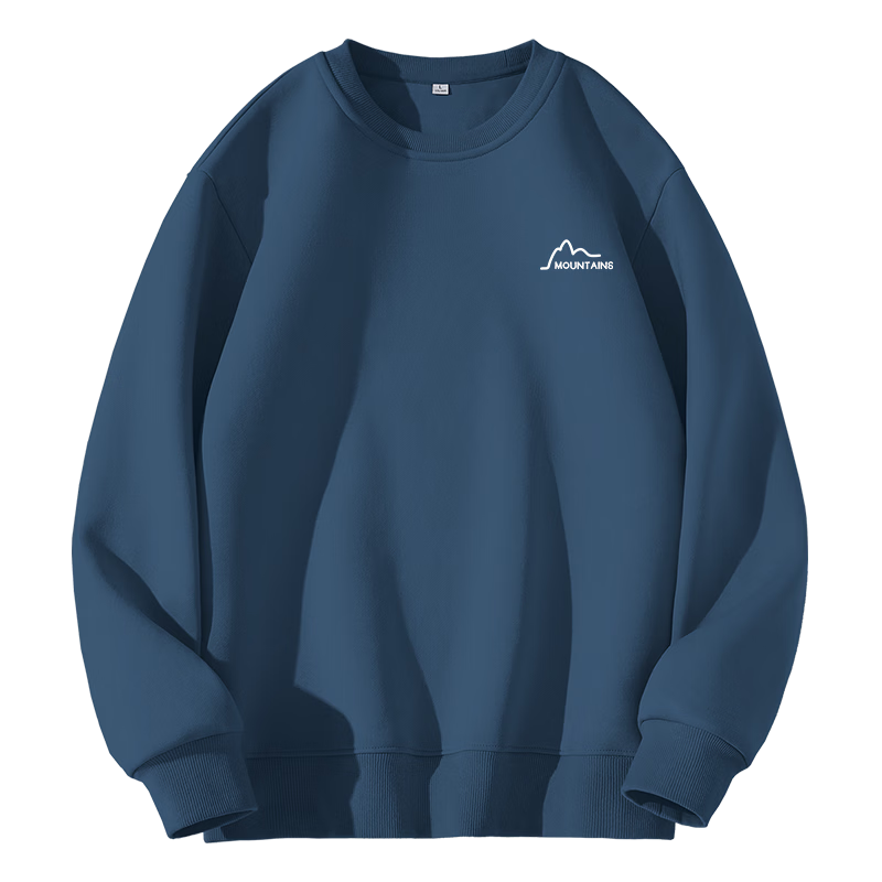 Baleno Crew Neck Sweatshirt Men 320G Heavyweight Simple Versatile Spring Autumn Long Sleeve Loose Fit Plus Size Couple Jacket