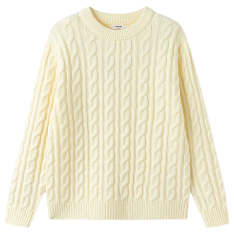 Balabala BalaOne Kids Sweater Boys Girls 2025 Winter Cable Knit Pullover 208425103211