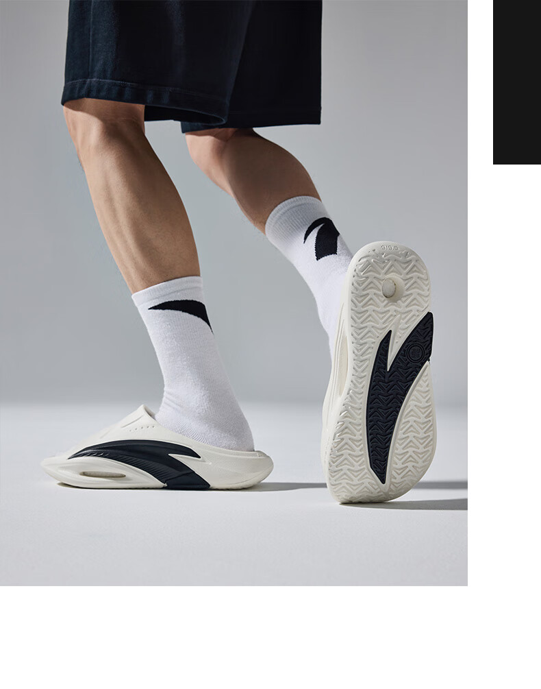 Anta Nitrogen Bubble Slippers Beach Sandals Men's Indoor Lightweight Soft Sole Outdoor Casual Basketball Slides 33