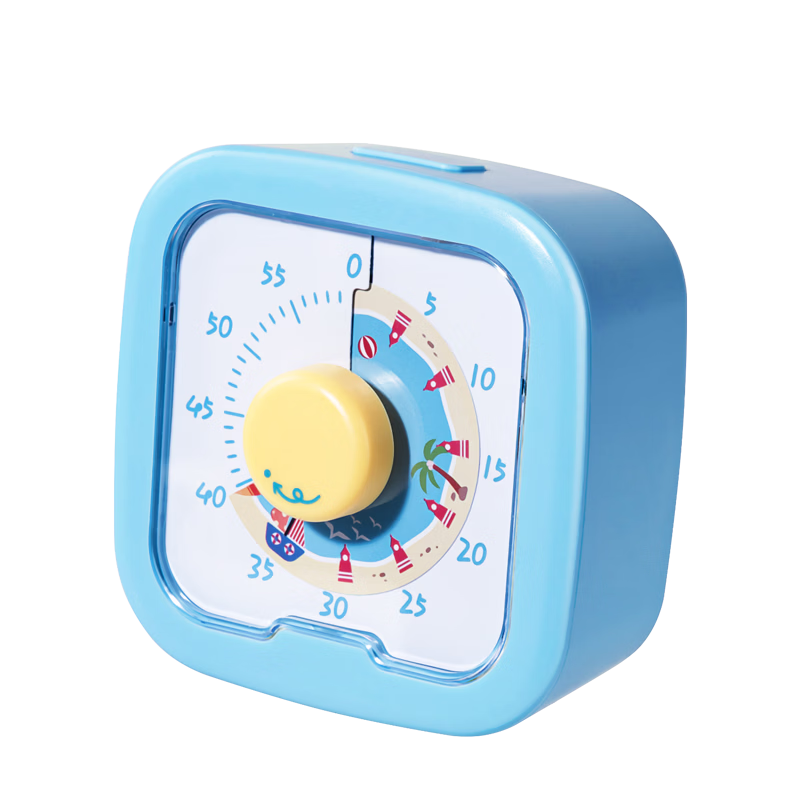 Deli Visual Timer, Student Self-Discipline Tool, Time Management Device, Kitchen Timer, Baking Timer for Children - LE259 Blue Gift
