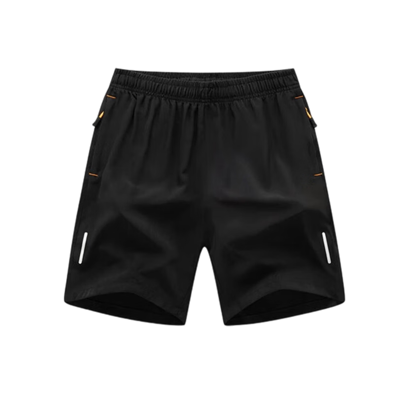JEANSWEST OUTDOOR Men's Shorts, Summer Ice Silk Breathable Casual Outdoor Sports Lightweight Elastic Five-Point Pants, Dark Gray, L