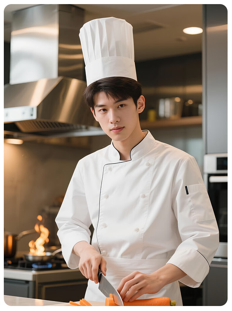 HANMANKE Disposable Chef Hat Unisex Hotel Kitchen White Cooking Cap Bakery Pastry Western Restaurant Chef Hat 6