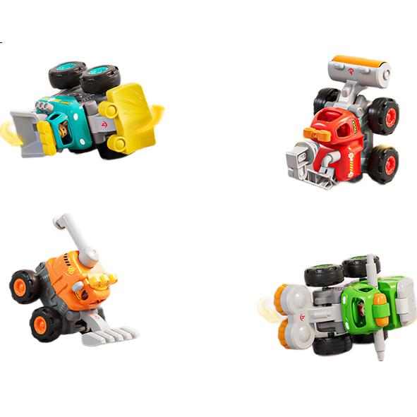 Игрушечный инженерный автомобиль HUILE TOYS, инерционная машинка-трюкач для мальчиков от 1 года, подарок на день рождения