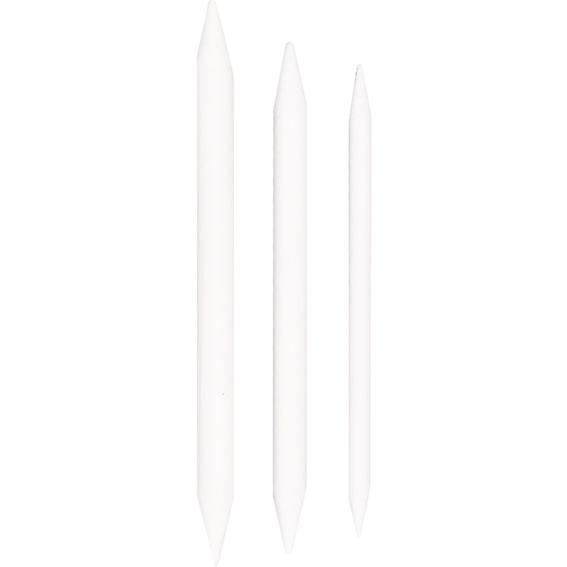 Transon White 3-Pack Paper Eraser Pencil, Xuan Paper Sketching Paper Eraser Pencil Correction Pencil Smudge Pencil for Art Sketching And Exam Preparatio