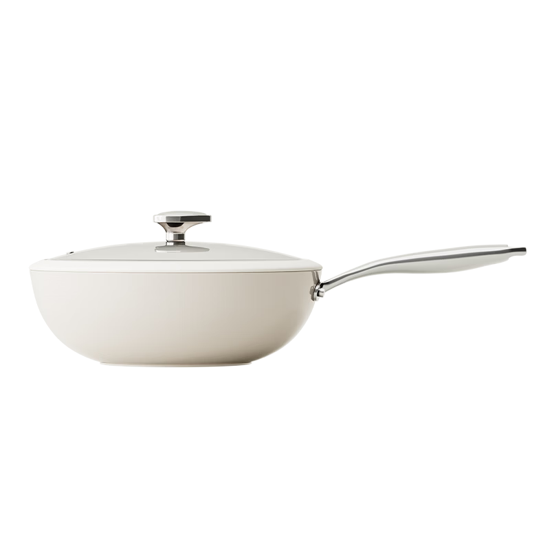 Xingmengxiang NEW DREAM Pebble Non-Stick Coating-Free Ceramic Wok 28cm for Gas Stove and Induction Cooker