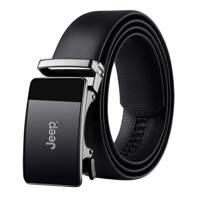 JEEP Men's First Layer Genuine Leather Automatic Buckle Belt 2026 New Cowhide Waistband Father's Day Gift for Dad