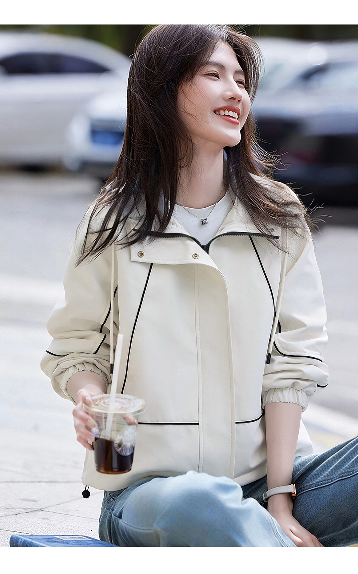She Enjoy Casual Jacket Women Lazy Style Cardigan Loose Versatile Short Coat Top T53D016 11