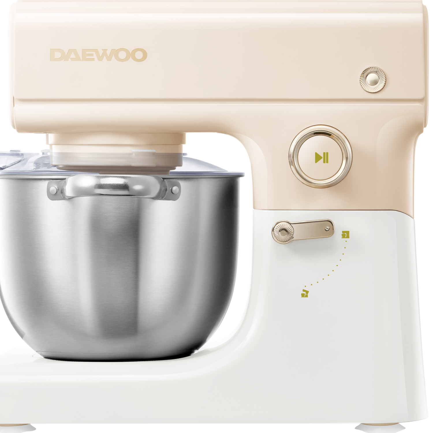 DAEWOO DY-CSJ05B White Household Small Fully Automatic Dough Mixer and Kneading Machine Chef Mixer Cooker