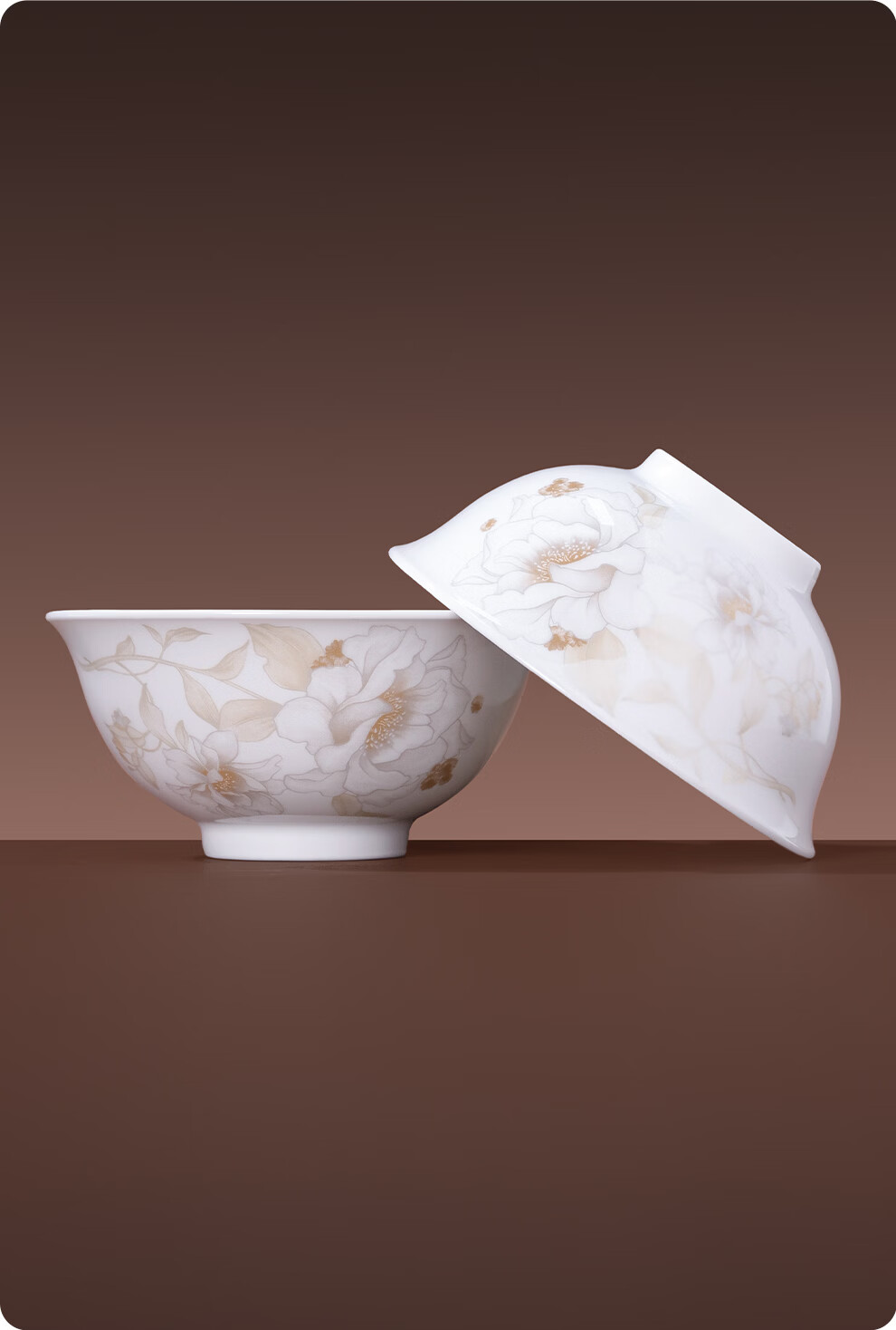 JDZ Ceramic Tableware Set Luxury High-End Bowls and Plates Full Set Home Housewarming New Year Gift for Leaders Qingxiang Heyun 16