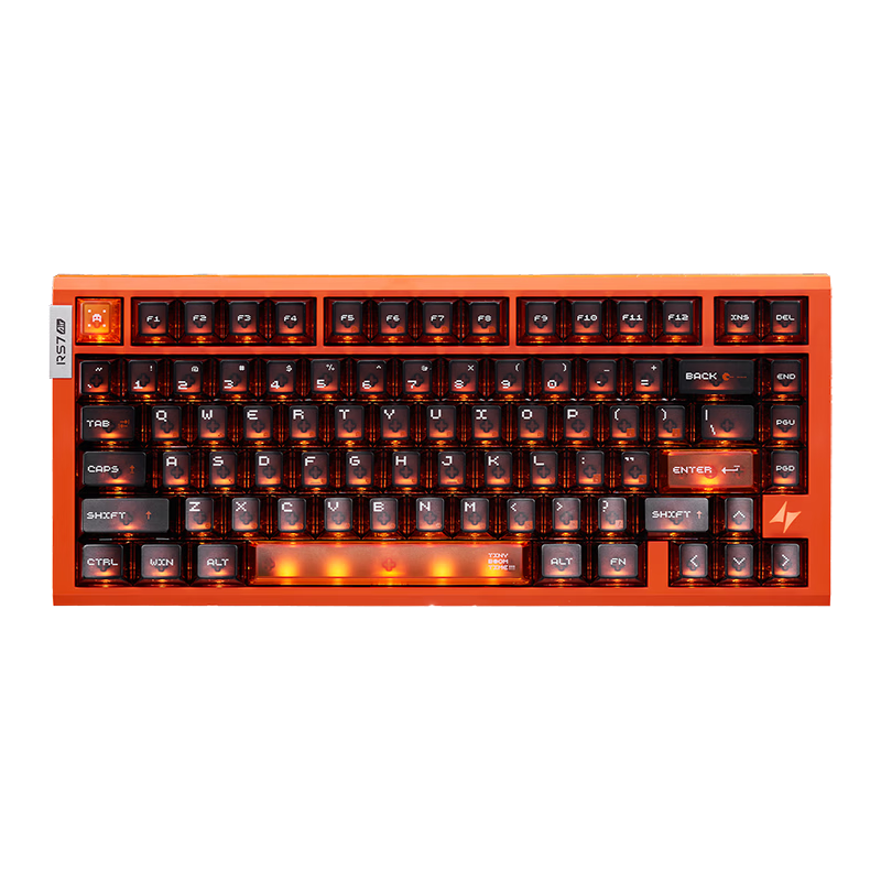 ATKRS7 Air Magnetic Axis Keyboard 75 Layout Customizable Gaming Mechanical Keyboard Wired Hot-Swappable 81 Keys RS7 Air Star Orange Ice Blade Switch