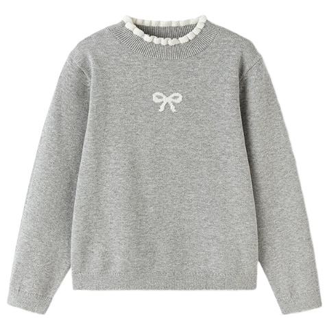 BALABALA balaOne Girls' Sweater Children's 2025 Winter Knitwear Sweet Stylish 208425103008