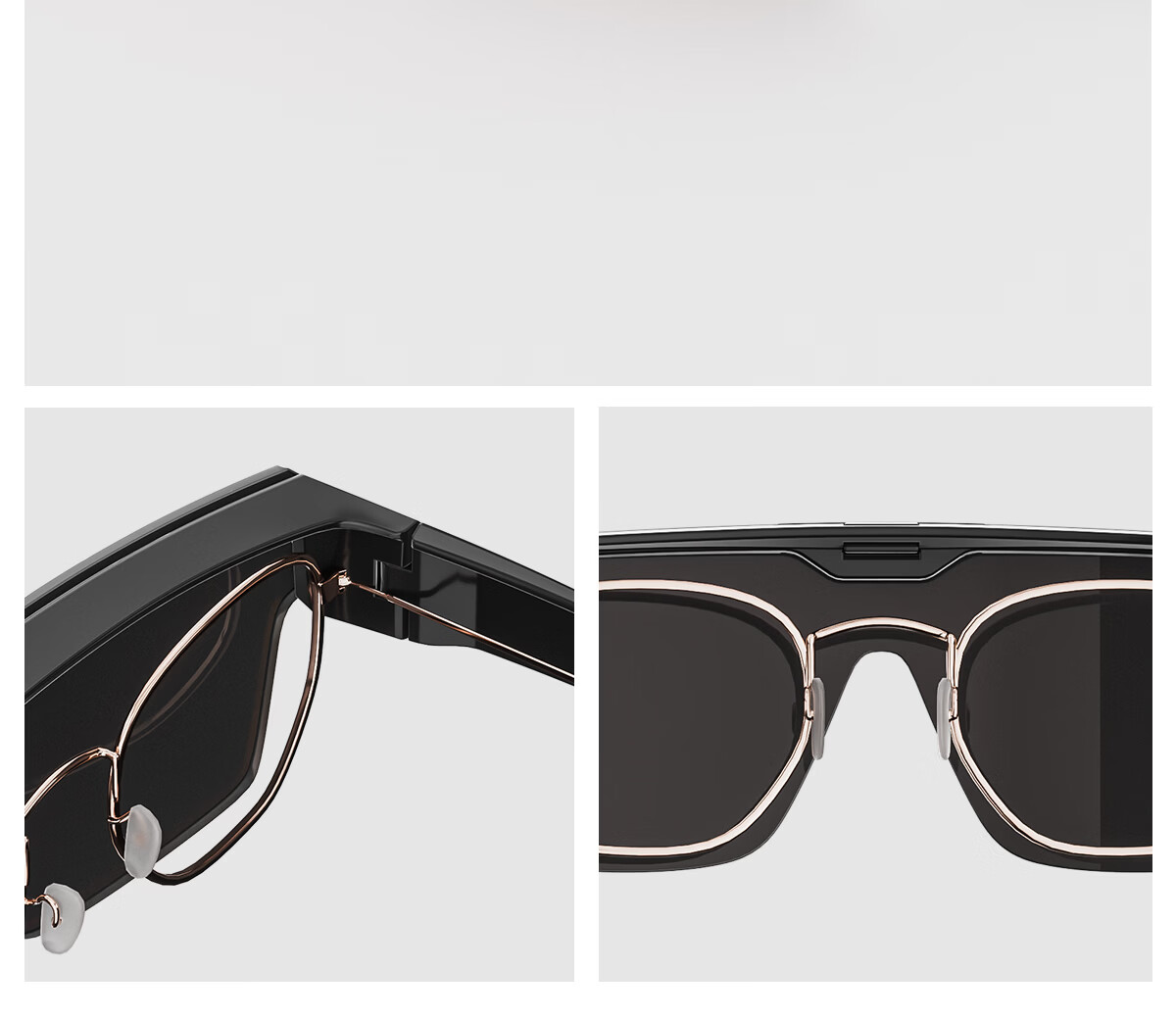 KAPVOE Wing Magnetic Flip Cycling Glasses with Prescription Insert UV Protection Windproof Dustproof Large Frame Photochromic Goggles 4