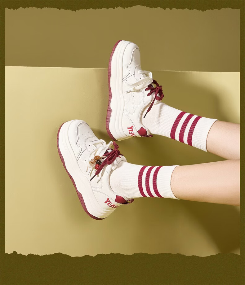 Yierkang Women's New White Sneakers Sports Casual Small Size Skateboard Shoes Bread Single Shoes 17042W White 38 9