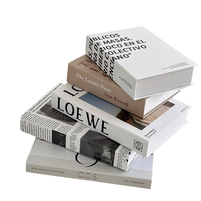 Jianyishijia Nordic Style Fake Book Decorative Ornament, Bookshelf Decoration, Study Room Sample House Book Tabletop Decoration Book