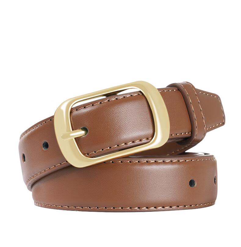 TUCANO Women's Leather Belt Denim Waist Belt Simple Fashion Versatile Pin Buckle Belt Birthday Gift for Girlfriend 6