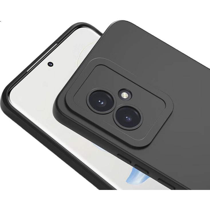 HOLDZU Чехол-накладка для Honor X60 GT, защитный, силиконовый, с защитой объектива, ультратонкий, матовый, графитовый черный